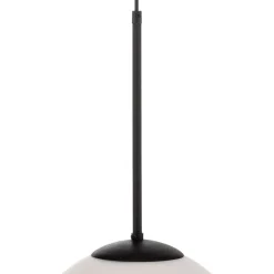 Pendellampe Dione, 1 lyskilde, hvid/sort 30 cm