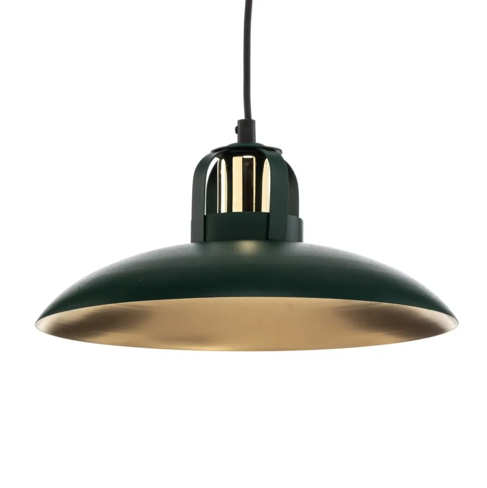 Pendellampe Felix, grøn/guld, 1 lyskilde