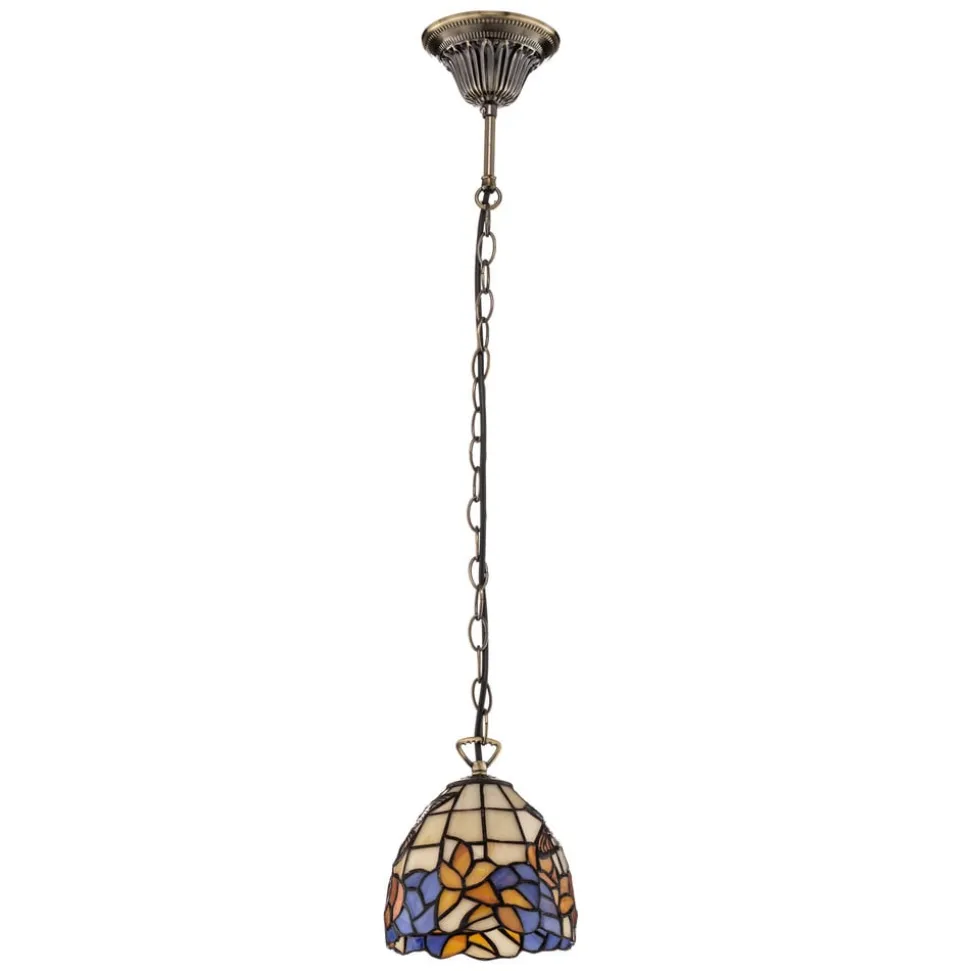 Pendellampe i Tiffany-stil COLIBRI