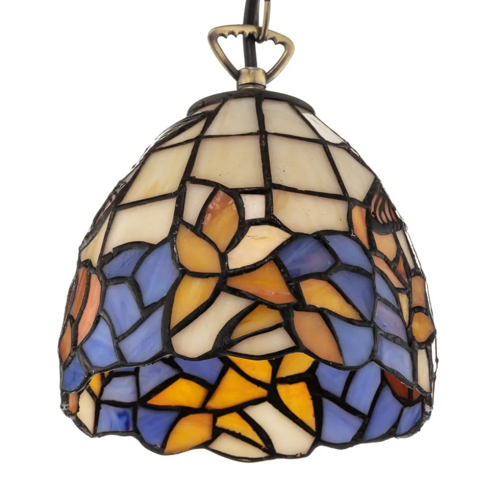 Pendellampe i Tiffany-stil COLIBRI