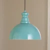 Pendellampe Kure, turkis, metal, Ø 40 cm E27