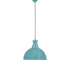 Pendellampe Kure, turkis, metal, Ø 40 cm E27