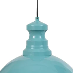 Pendellampe Kure, turkis, metal, Ø 40 cm E27