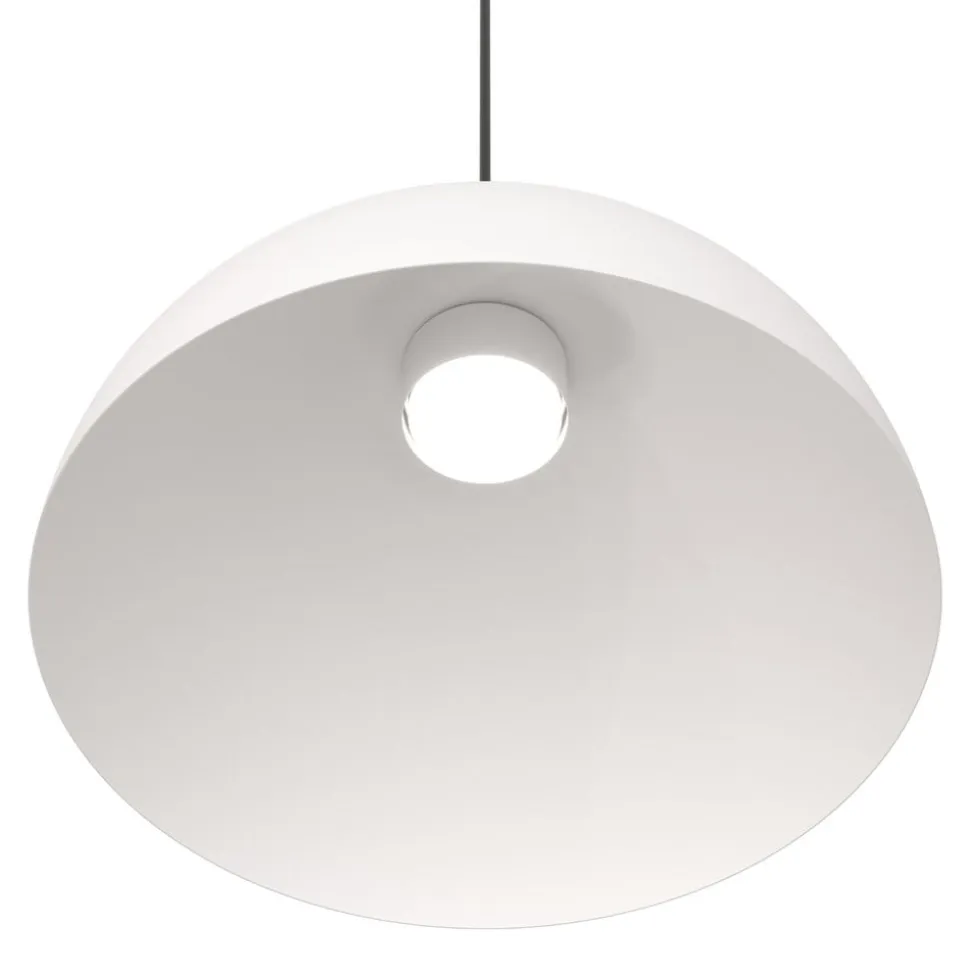 Pendellampe Lunaro, hvid, Ø 40 cm, metal