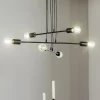 Pendellampe Multipo 6, 6 lyskilder i sort