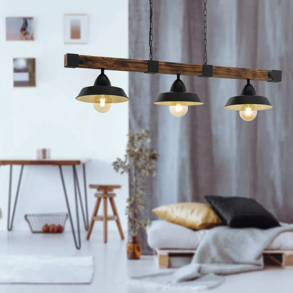 Pendellampe Oldbury i rustikt look