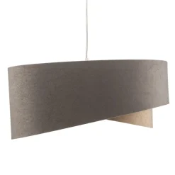 Pendellampe Vivien trefarvet grå/beige/guld