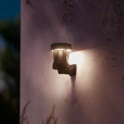 Philips Avery udendørs LED-væglampe, sort, IP44