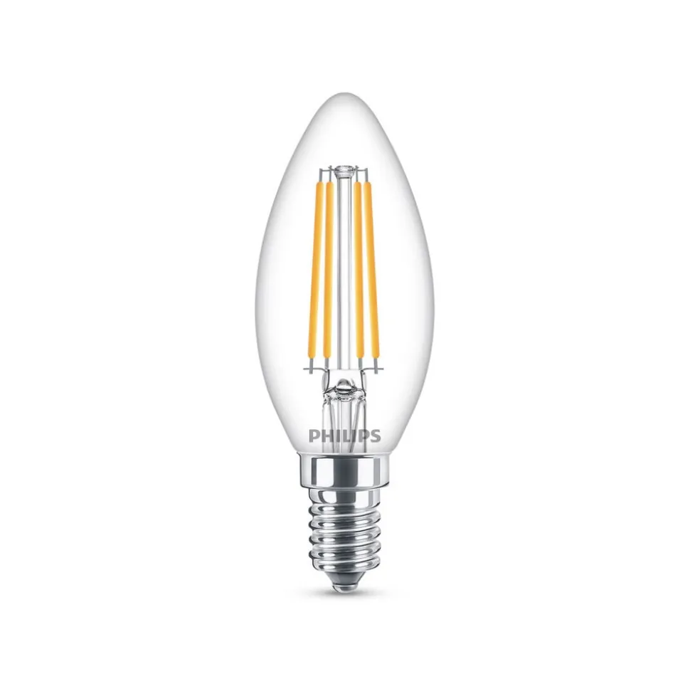Philips Classic LED-pære E14 B35 6,5W 2.700K, klar
