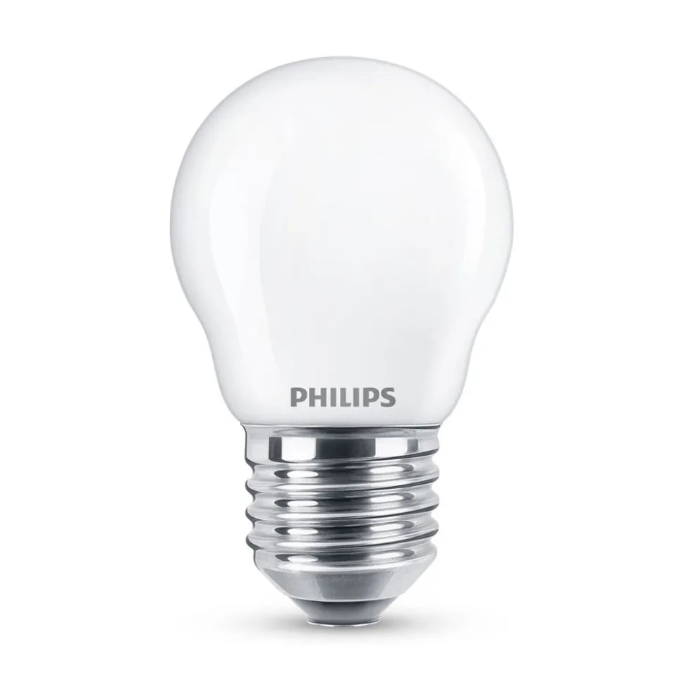Philips Classic LED-pære E27 P45 6,5 W 2.700 K mat