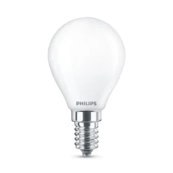 Philips Classic LED-pære E14 P45 6,5W 2.700K, mat