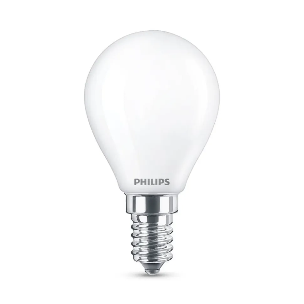 Philips Classic LED-pære E14 P45 6,5W 2.700K, mat