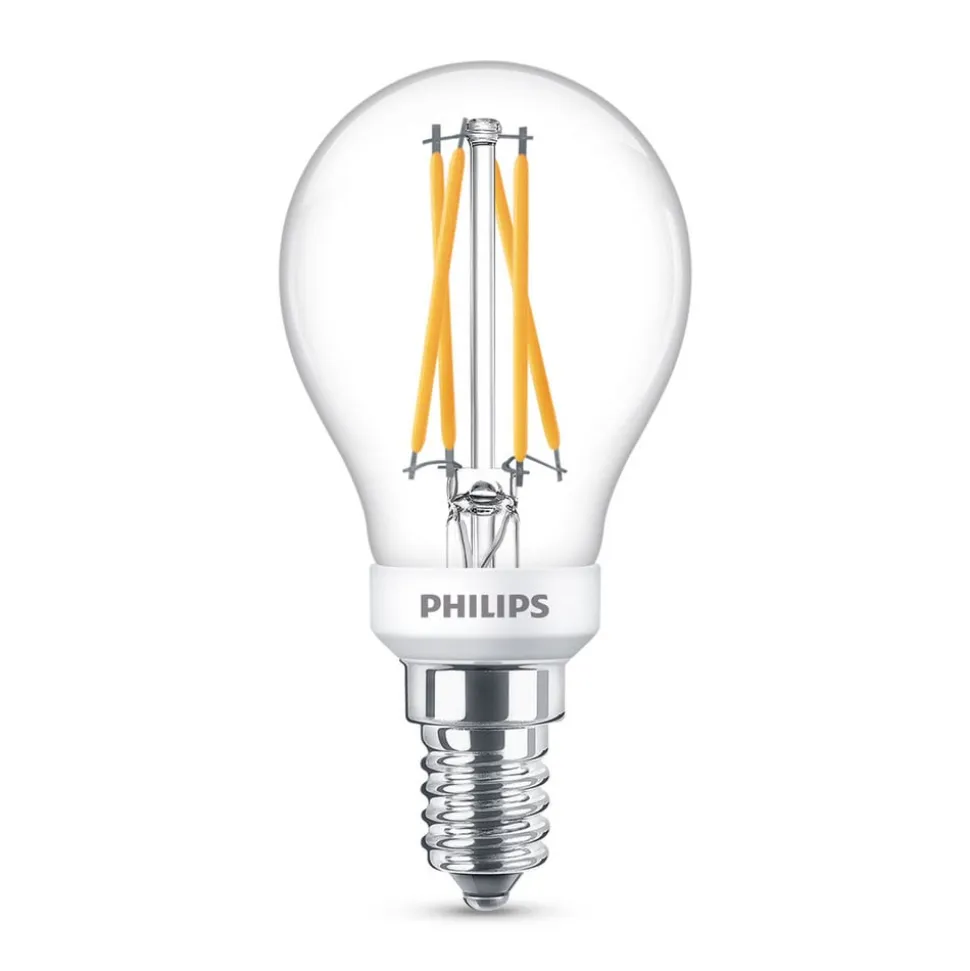 Philips Classic LED-pære E14 P45 2,5W 2.700 K klar