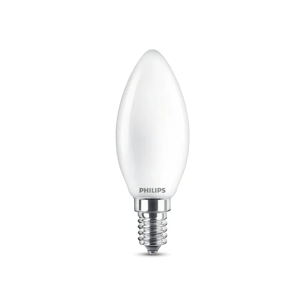 Philips Classic LED-pære E14 B35 6,5W 2.700K, mat