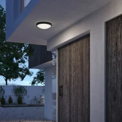 Philips Doris LED-udendørslampe IP54 4.000 K sort