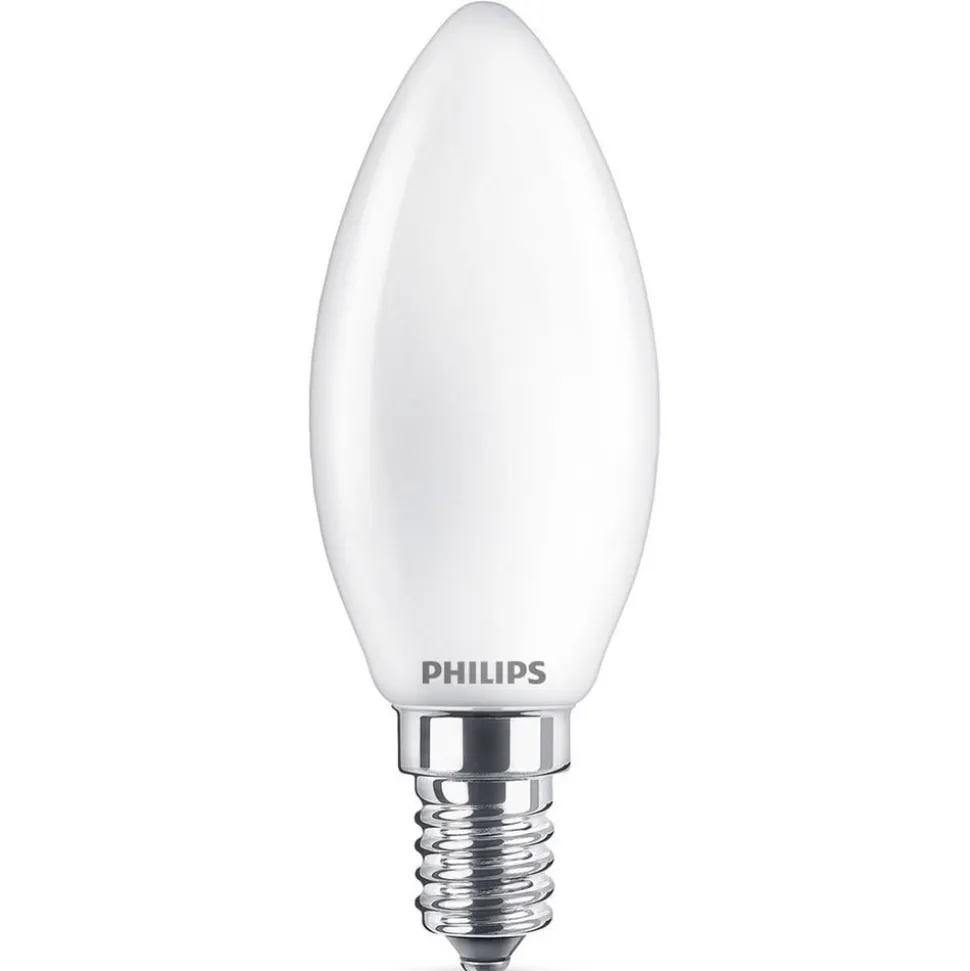 Philips E14 2,2 W 827 LED-kertepære, mat