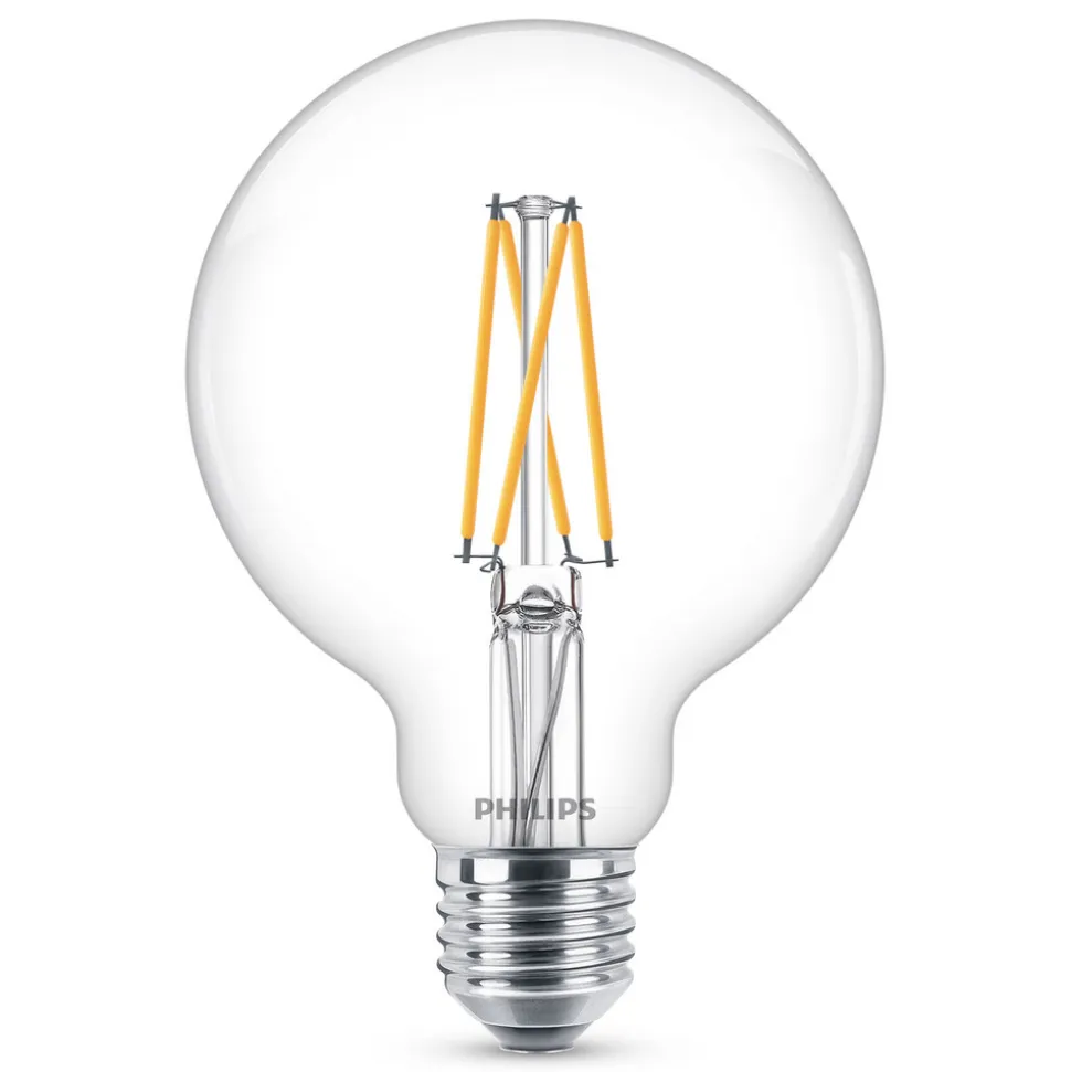 Philips E27 5,9 W LED-globepære G95 klar dim 927