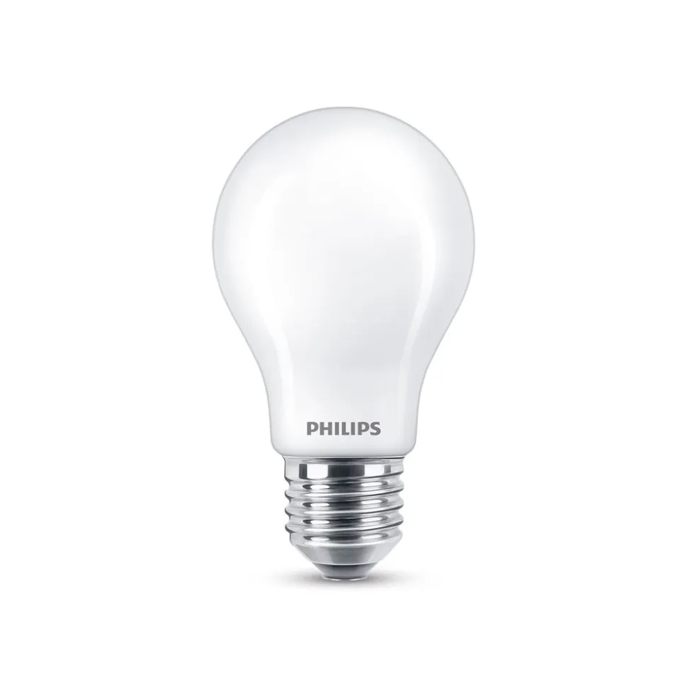 Philips E27 A60 7 W LED-pære, 2.700 K, mat