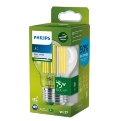 Philips E27 LED-pære A60 5,2 W 1095lm 4.000 K klar