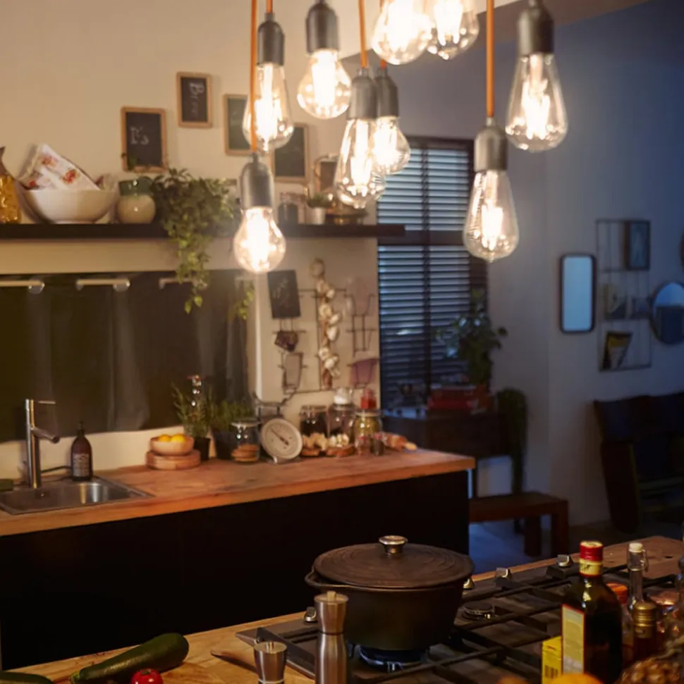 Philips E27 LED-pære filament 4,3W 2.700K