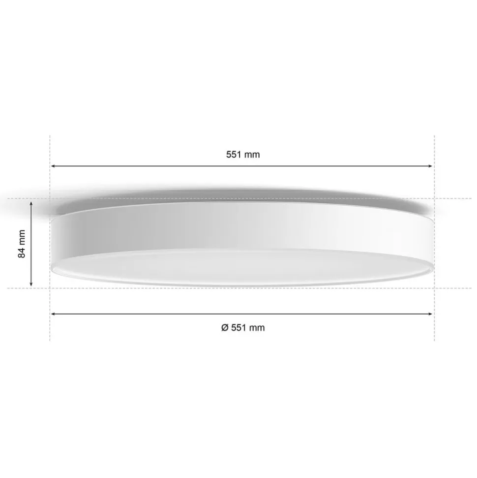 Philips Hue Enrave LED-loftslampe 55,1 cm hvid