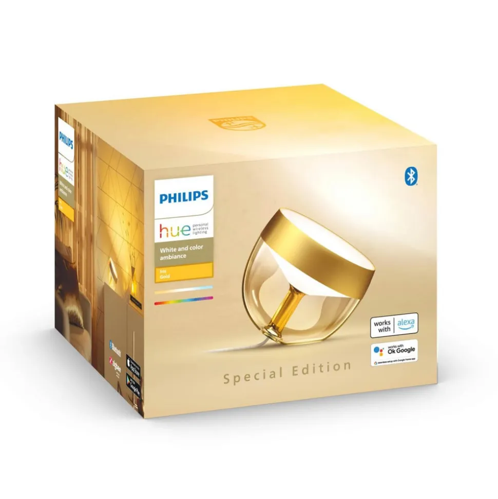 Philips Hue Iris WACA LED-bordlampe, guld