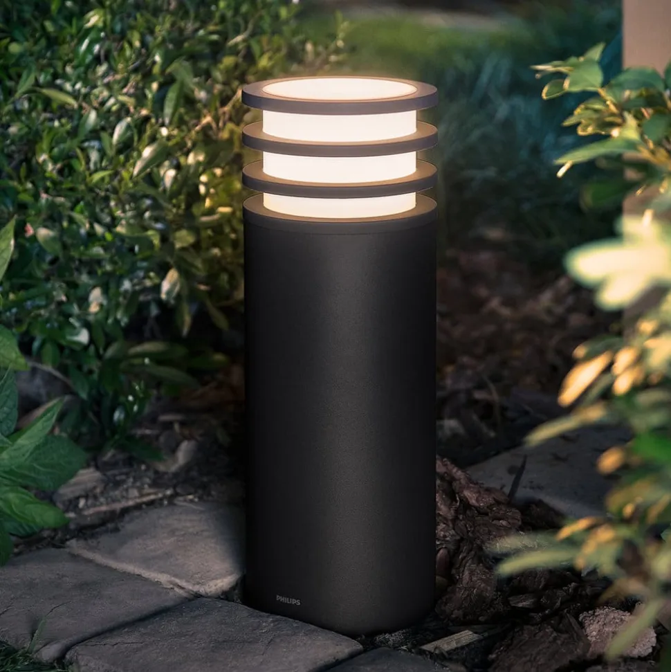 Philips Hue Lucca LED-sokkellampe, sort, smart