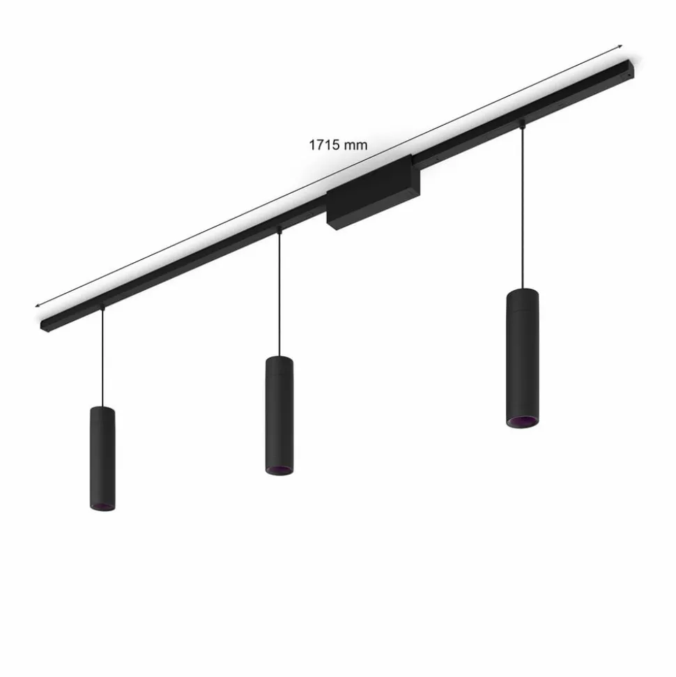 Philips Hue Perifo-skinne, 3 LED-pendler, sort