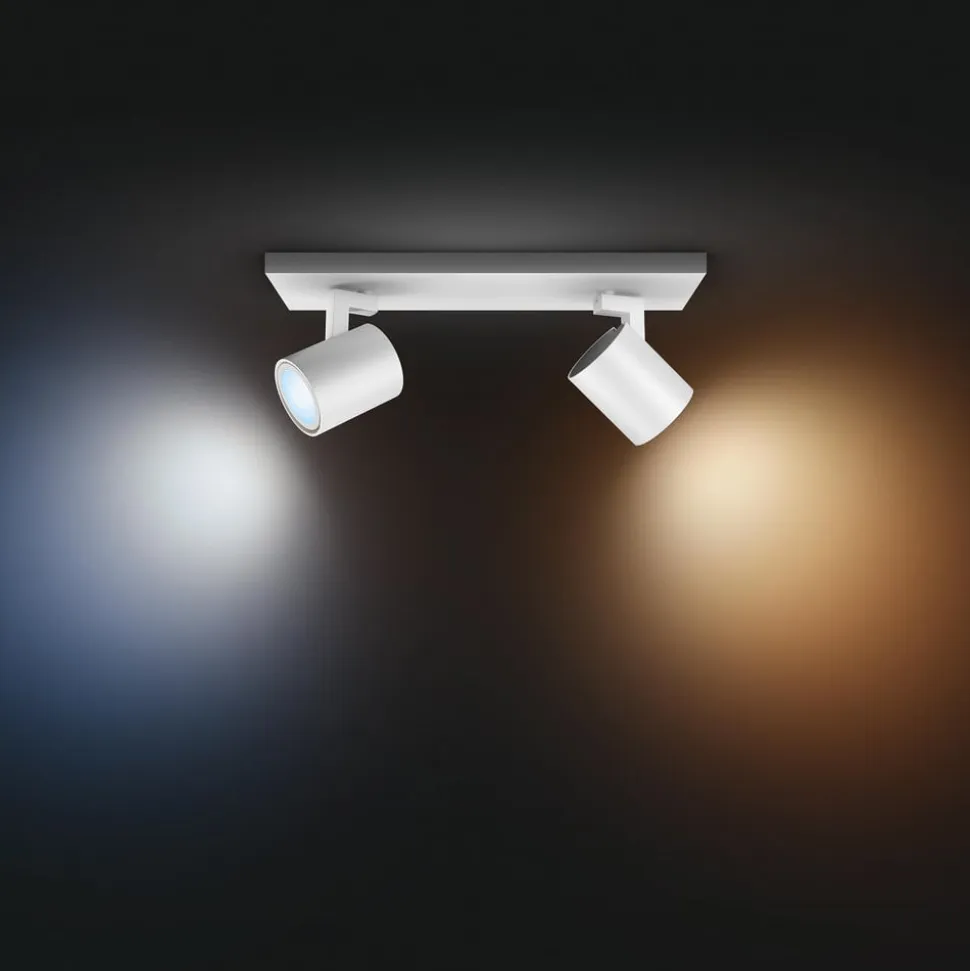 Philips Hue Runner LED-spot, 2 lyskilder, lysdæmper, hvid
