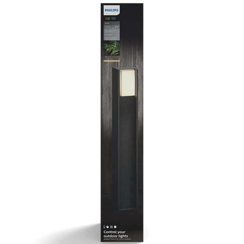 Philips Hue Turaco LED-gadelampe, grå, styret, smart