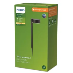 Philips LED solcelle jordspydslys Vynce, Ø hoved 11,2 cm
