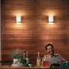 Philips LED udendørs væglampe Python UE, grå, sensor