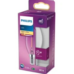 Philips LED-kertepære E14 B35 1,4W klar