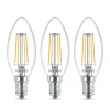 Philips LED-kertepære E14 B35 4,3W klar 3 stk.