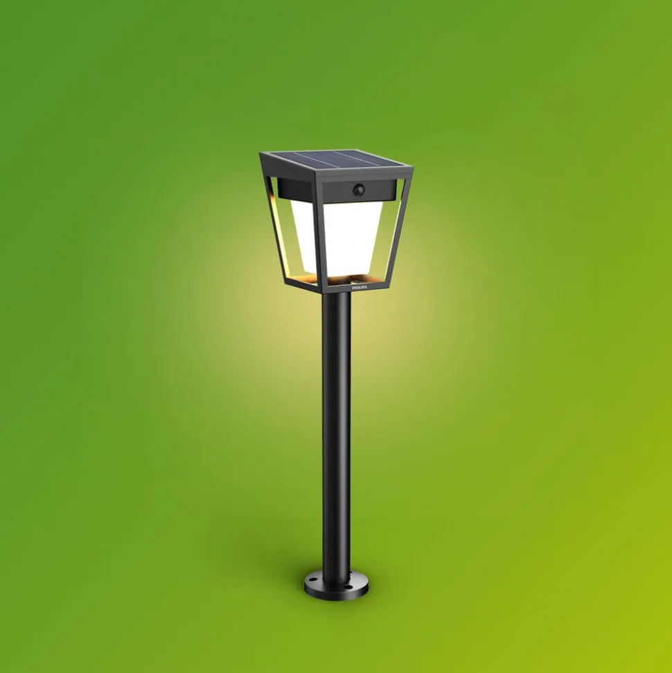 Philips LED-lampe med jordspyd Nissa UE, plast, IP44
