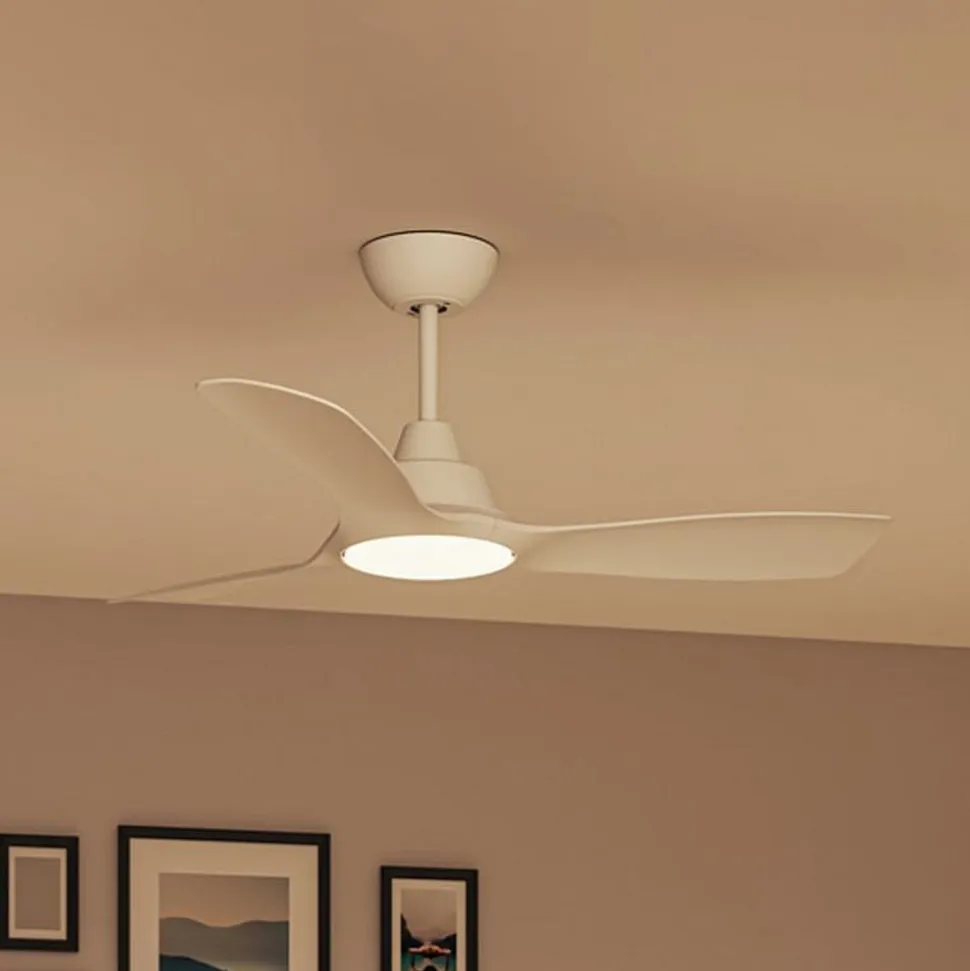 Philips LED-loftventilator Fix Blade Ø 132 cm, hvid, støjsvag