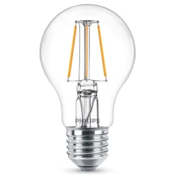 Philips LED-pære Classic E27 4,3W 2.700K klar 3stk