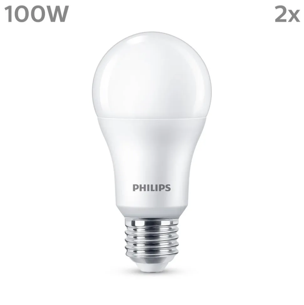 Philips LED-pære E27 13 W 1.521lm 4.000 K mat 2