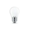 Philips LED-pære E27 P45 4,3 W 2.700K opal 2 stk