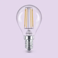 Philips LED-pære E14 P45 4,3W 470lm 2700K filament 6-pak