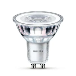 Philips LED-pære GU10 4,6W 390lm 840 klar 36° 2 stk