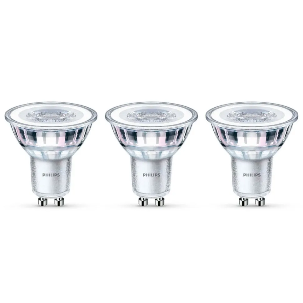 Philips LED-reflektor GU10 4,6W 2.700 K, 3 stk.