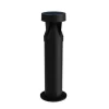 Philips LED-sokkellampe Avery, sort, IP44
