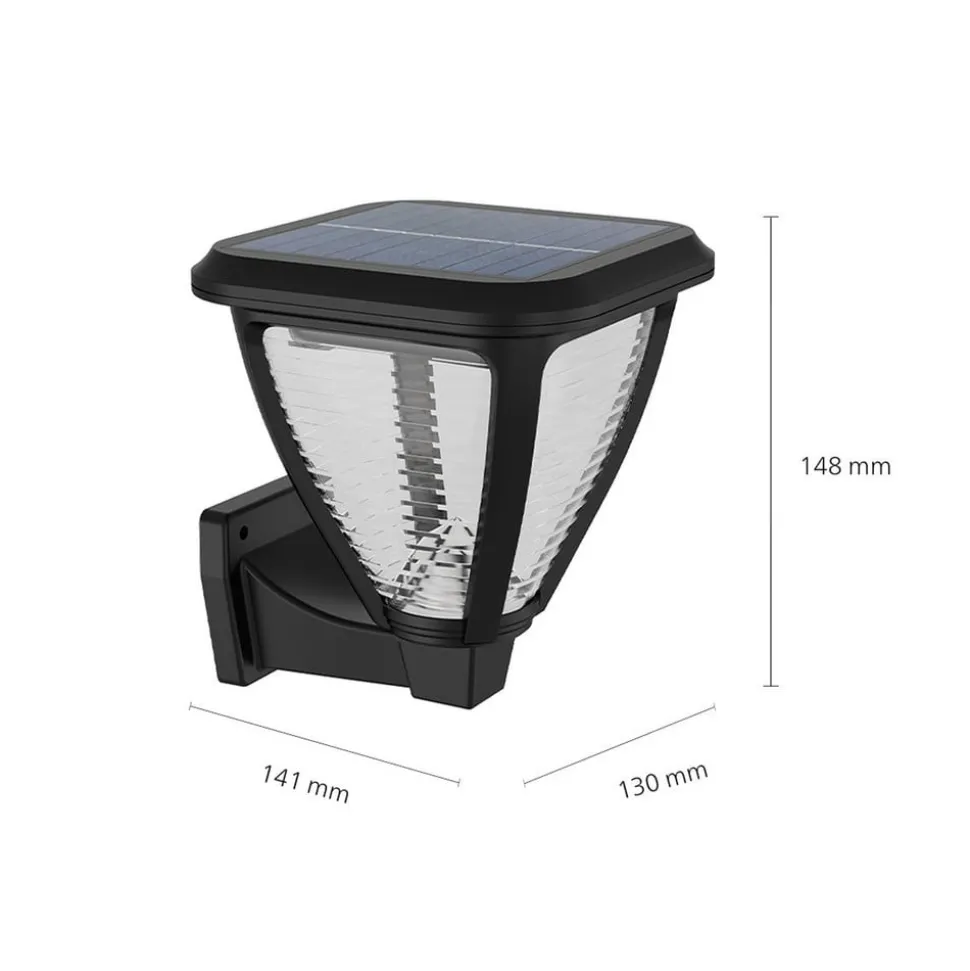 Philips LED-solcellelampe til vægmontering Vapora