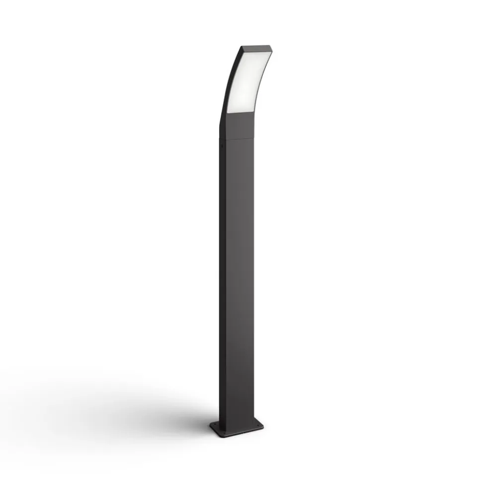 Philips LED-vejlampe Splay, 96 cm, 2.700 K, antracit, IP44