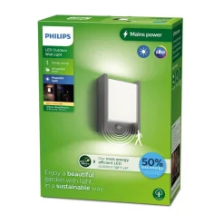 Philips LED-væglampe Arbour UE, sensor, 2.700 K
