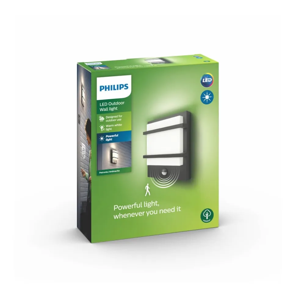 Philips myGarden Petronia LED-væglampe, sensor