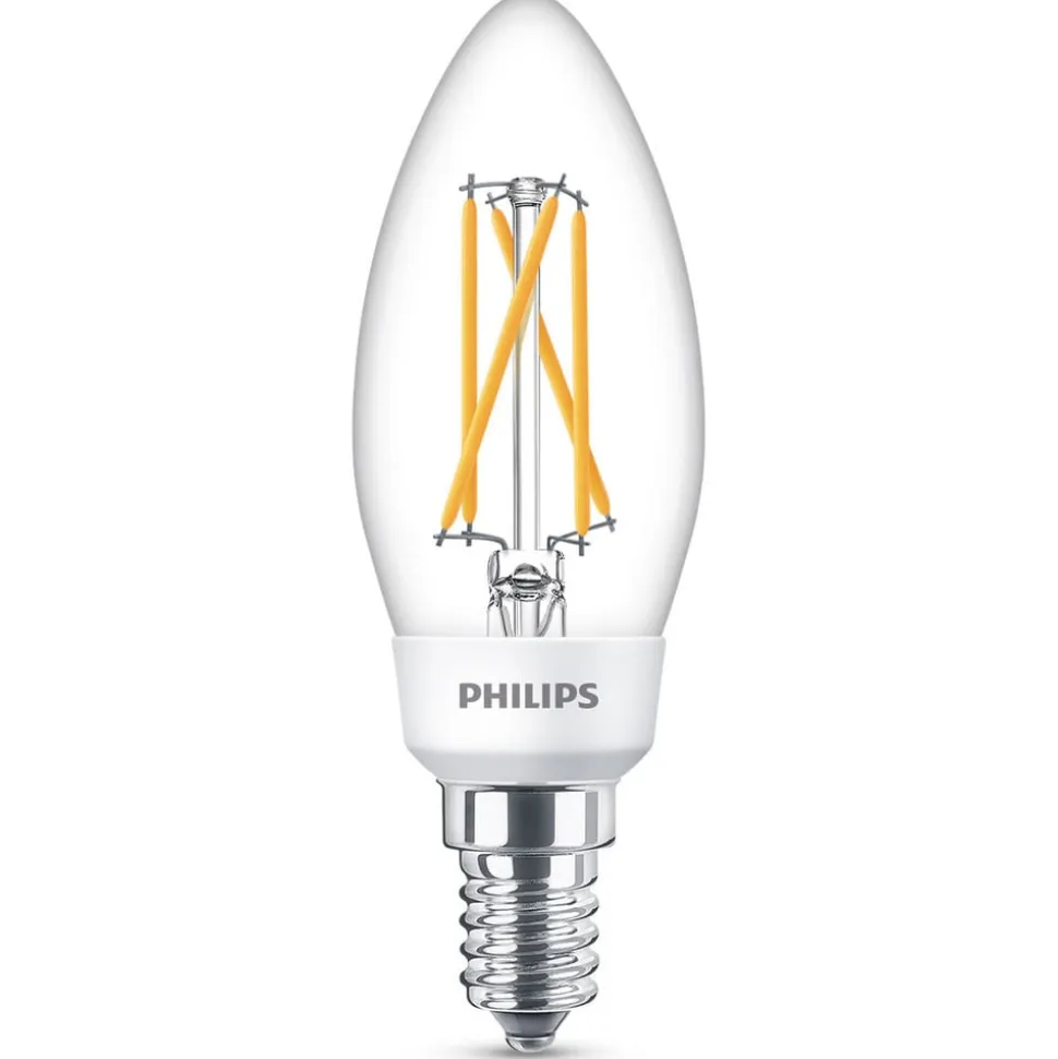 Philips SceneSwitch E14 LED-stearinlys 4,3 W glødetråd