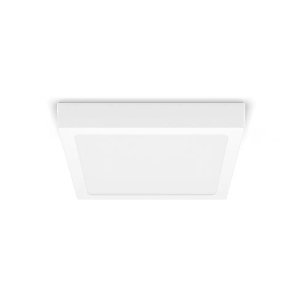 Philips Slim Surface LED 4.000 K kantet 21cm hvid