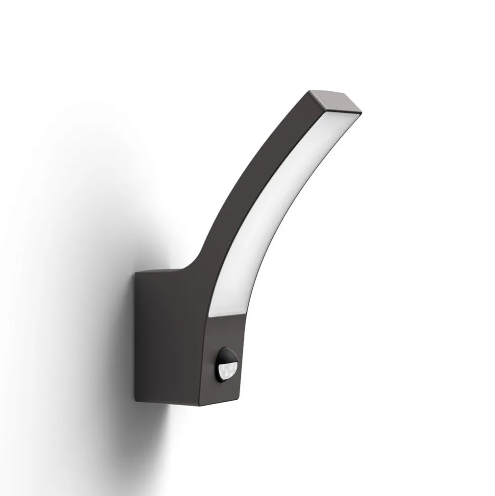 Philips Splay LED-lampe antracit, sensor, 2.700 K